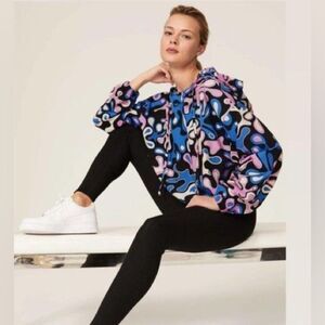 Free People year of ours splash tennis hoodie women’s XS